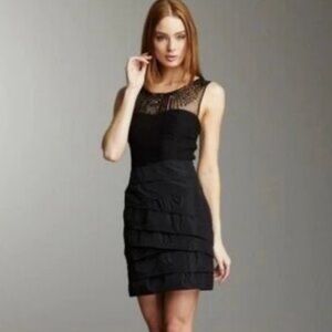 BCBGMAXAZARIA Beaded Cocktail Mini‎ Dress